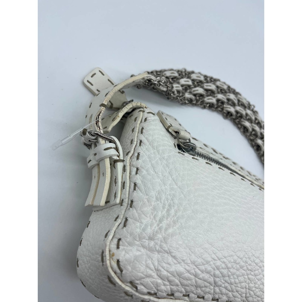 Vintage Fendi Rare 00s authentic Chain Strap Shoulder Hang Bag - Picture 6 of 16